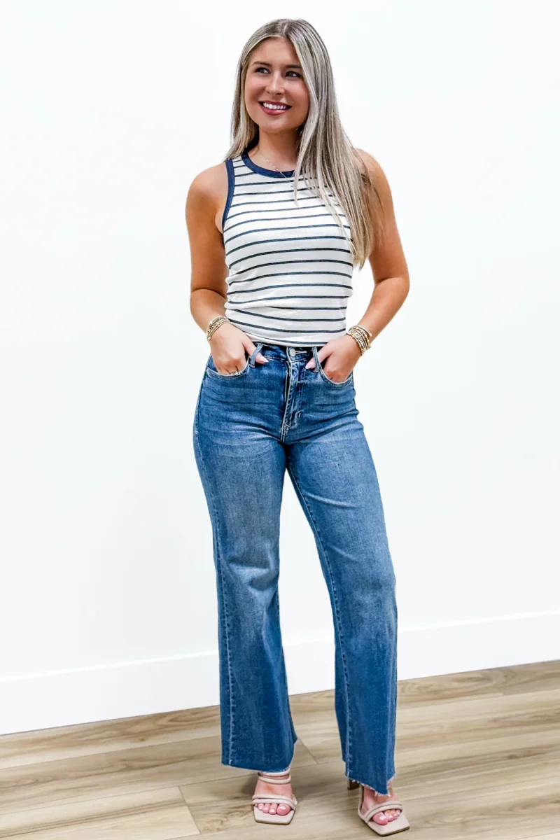 Dear John: Fiona High Rise Wide Leg Jeans - Natal - Image 3
